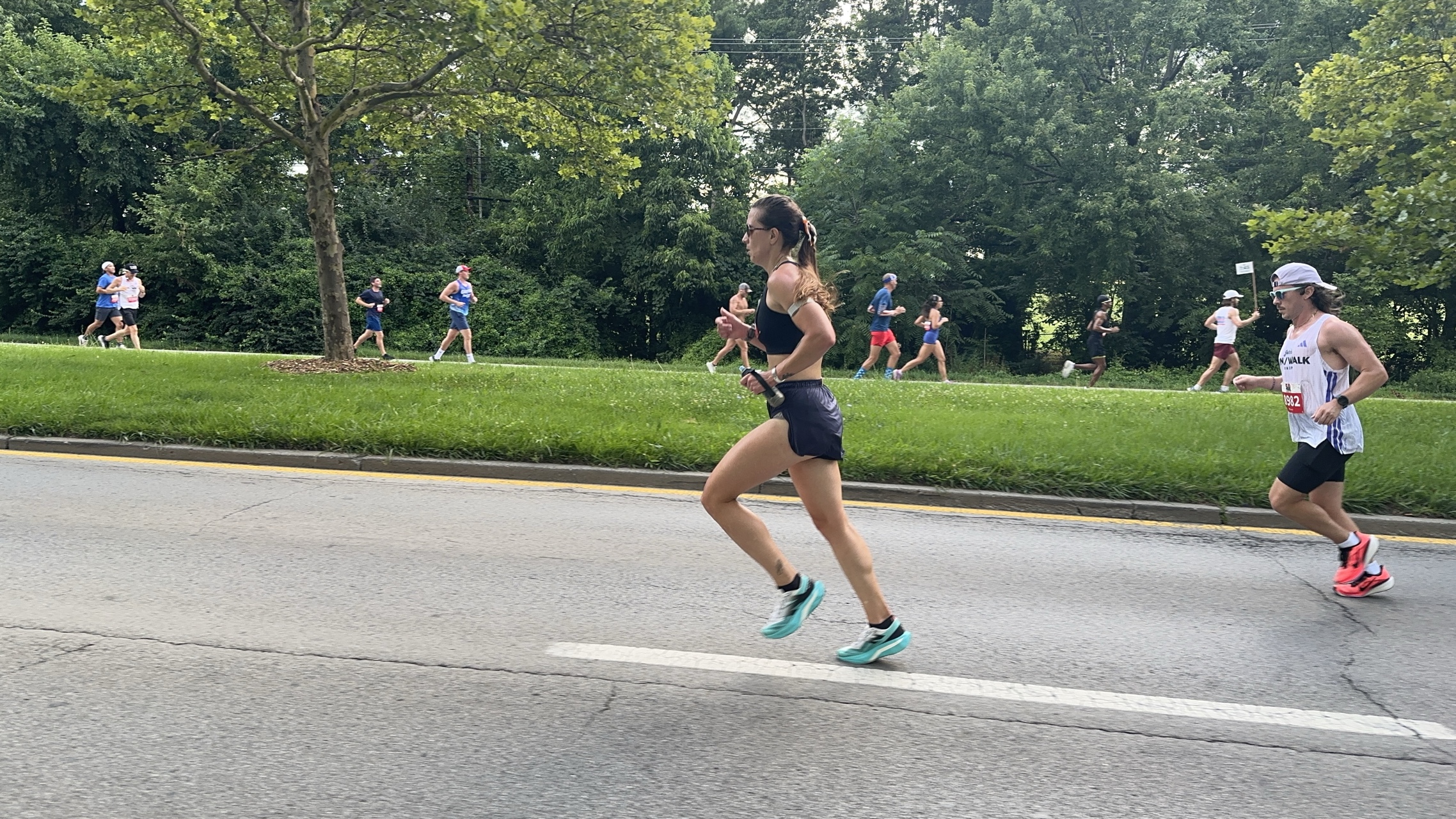 Kayla Dudick racing a Kentucky 10k